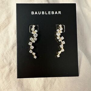 BaubleBar Gold and Crustal Farah Crawler Earring
